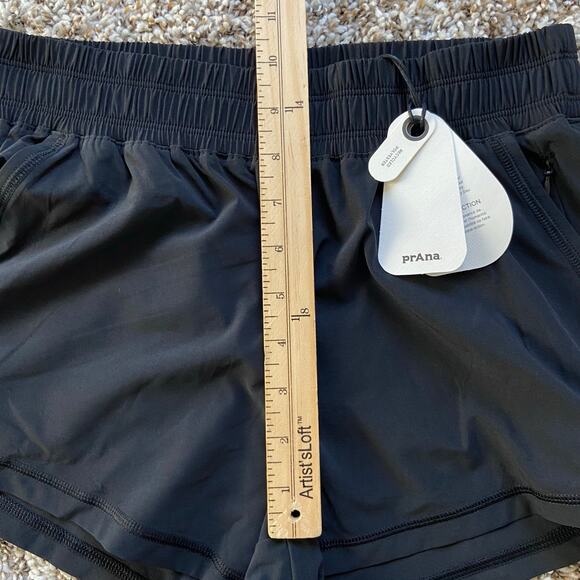 Prana Railay Short Women's XS Black 3" Inseam Standard Fit Mid Rise Lightweight - Picture 9 of 12